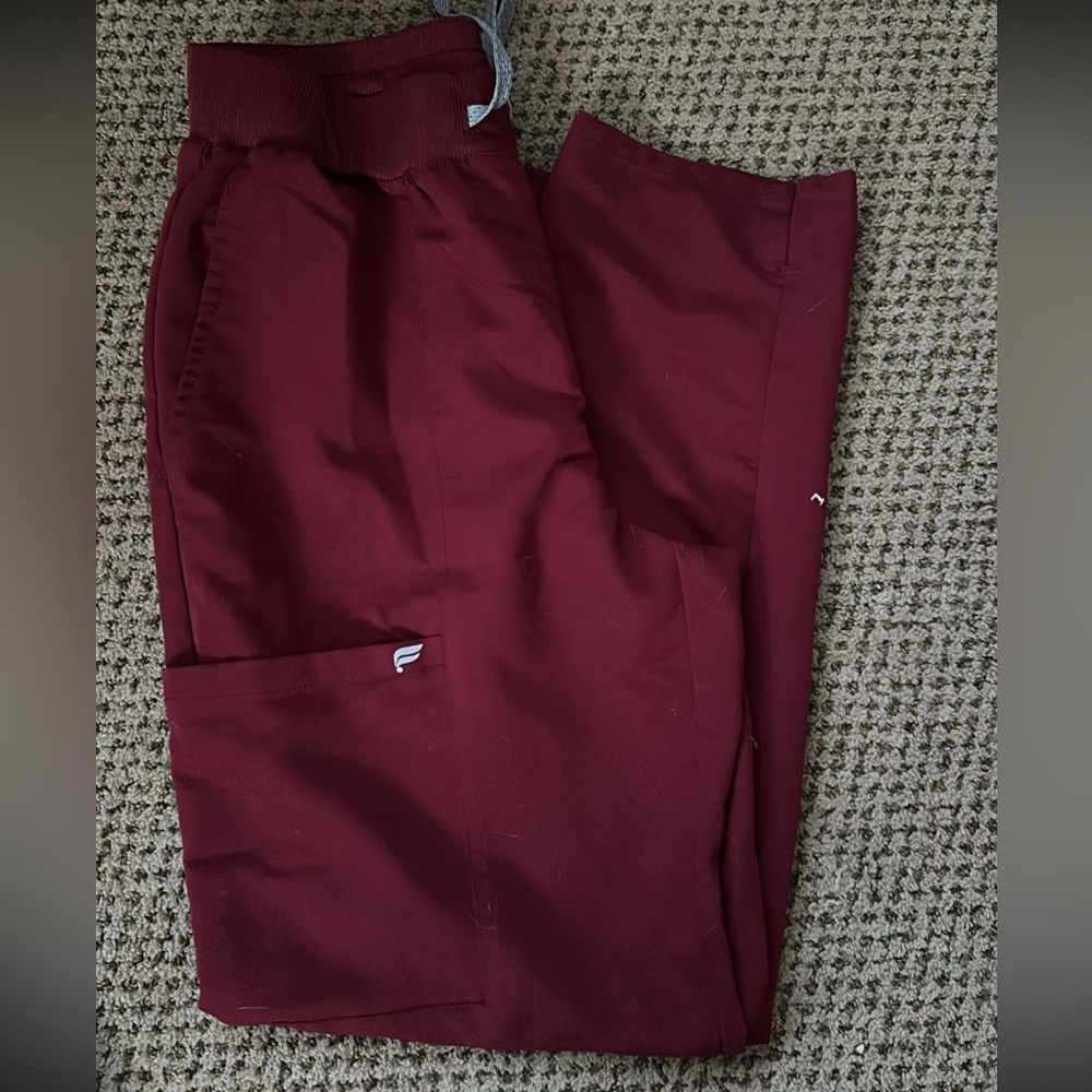Women's Burgundy scrub set